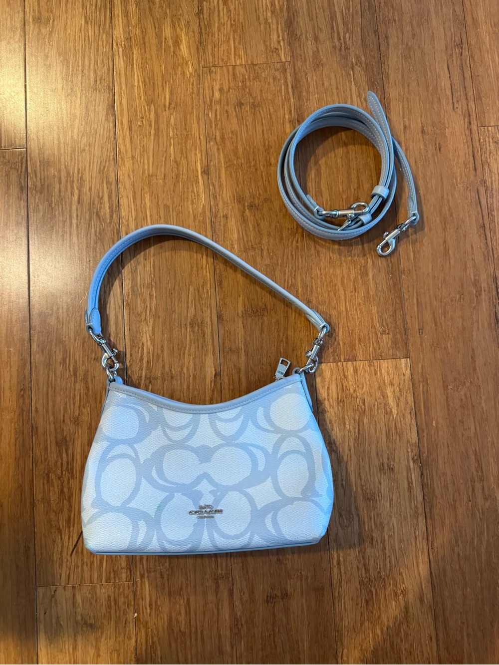 Coach Ice Blue Small Laurel Bag - Picture 2 of 6